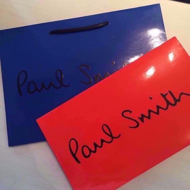 Paul Smith(ポールスミス)の新品未使用＆送料無料！ポールスミス 紙袋セット+リボン1本おまけ！ レディースのバッグ(ショップ袋)の商品写真