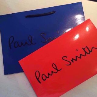 ポールスミス(Paul Smith)の新品未使用＆送料無料！ポールスミス 紙袋セット+リボン1本おまけ！(ショップ袋)