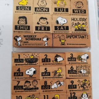 スヌーピー(SNOOPY)のスヌーピー カレンダースタンプ(はんこ)