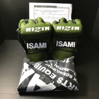 未使用 ライジン イサミ オープンフィンガー グローブ Lサイズ RIZIN