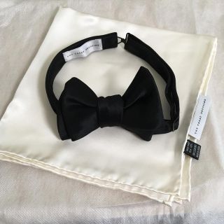 【結婚式】蝶ネクタイ&チーフ【美品】(ネクタイ)