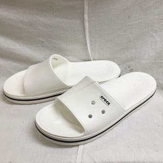 クロックス(crocs)の新品 クロックス サンダル 27.0cm 白 タグ付き ビーチサンダル(サンダル)