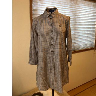 バーバリーブルーレーベル(BURBERRY BLUE LABEL)の良品本物バーバリーブルーレーベル上質コットンチェック柄シャツワンピース♫(その他)