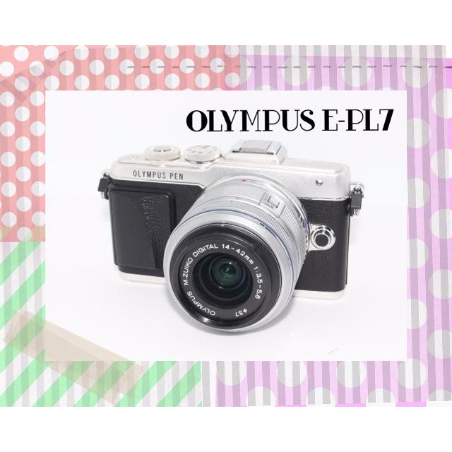 OLYMPUS(オリンパス)の✿WiFi搭載スマホ転送&自撮りOK! オリンパスE-PL7レンズセット✿m73 スマホ/家電/カメラのカメラ(コンパクトデジタルカメラ)の商品写真