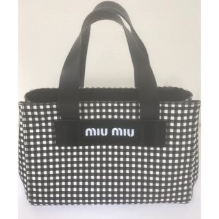 ミュウミュウ(miumiu)の♡miu miu ギンガムチェック バッグ♡(ハンドバッグ)