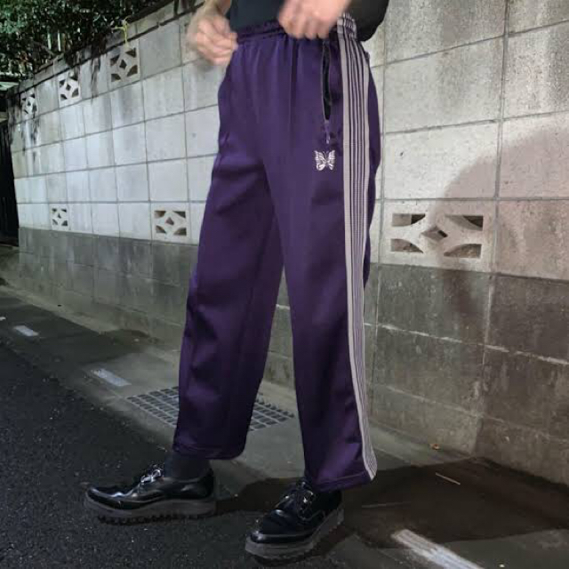 新品未使用 needles トラックパンツ パープル レッド eva.gov.co