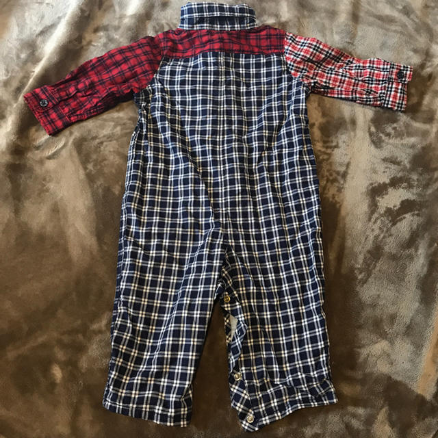 GAP Kids(ギャップキッズ)のGAPマルチチェック ロンパース キッズ/ベビー/マタニティのベビー服(~85cm)(ロンパース)の商品写真