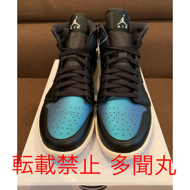 NIKE(ナイキ)のNike Air Jordan 1 Mid Metallic Blue WMNS レディースの靴/シューズ(スニーカー)の商品写真