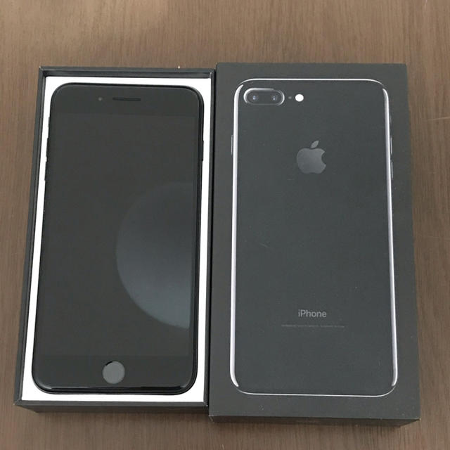 iPhone7plus ジェットブラック SIMフリー - スマートフォン本体