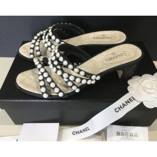 CHANEL - シャネル パール サンダルの通販 by saya｜シャネルならラクマ