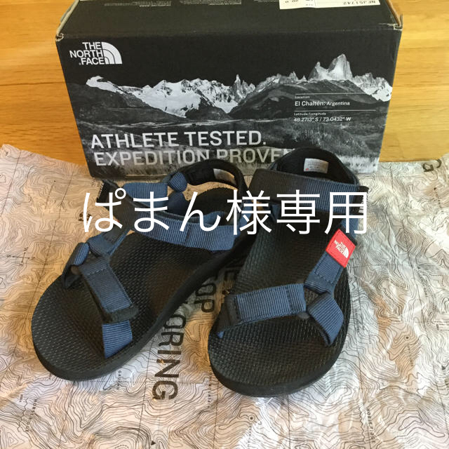 THE NORTH FACE(ザノースフェイス)のTHE NORTH FACE キッズ サンダル  20cm 紺×黒 キッズ/ベビー/マタニティのキッズ靴/シューズ(15cm~)(サンダル)の商品写真