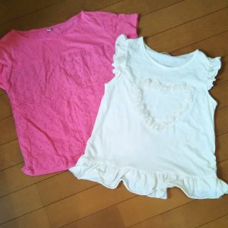 ユニクロ(UNIQLO)の女児　Tシャツ(Tシャツ/カットソー)