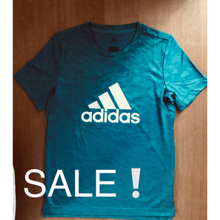 アディダス(adidas)のアディダス CLIMALITE キッズ 140 Tシャツ ブルー スポーツ (Tシャツ/カットソー)