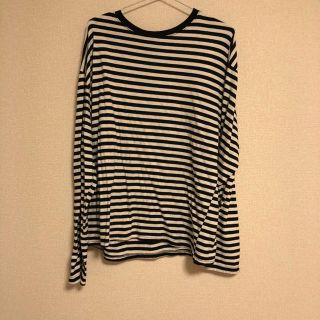 ミックスエックスミックス(mixxmix)の長袖ボーダー Ｔシャツ(カットソー(長袖/七分))