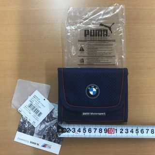 プーマ(PUMA)のBMWモータースポーツウォレットメディーバルブルー プーマBMWコラボ財布タグ付(折り財布)