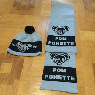 ポンポネット(pom ponette)のポンポネット マフラー、帽子セット(マフラー/ストール)