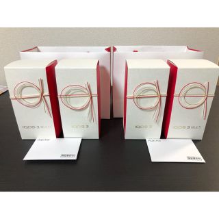 アイコス(IQOS)の新品未開封 IQOS +IQOS3 祝賀モデル 3セット 計6台 保証書付属(タバコグッズ)