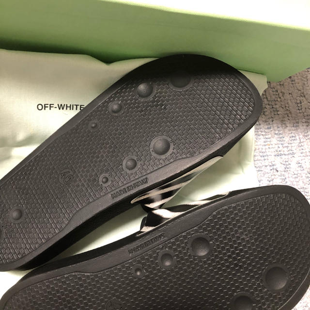OFF-WHITE(オフホワイト)のオフホワイトサンダル 40サイズ 試着のみ メンズの靴/シューズ(サンダル)の商品写真