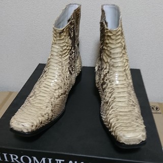 ヒロムタカハラ(HIROMUT AKAHAR A)のヒロムタカハラ HIROMUTAKAHARA パイソン ブーツ(ブーツ)