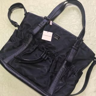 バーバリー(BURBERRY)のBurberry ナイロン×レザーbag(トートバッグ)