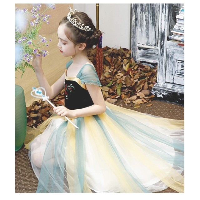 【新品・交渉OK】アナと雪の女王 衣装 コスプレ 女の子 ハロウィン ディズニー エンタメ/ホビーのコスプレ(衣装)の商品写真