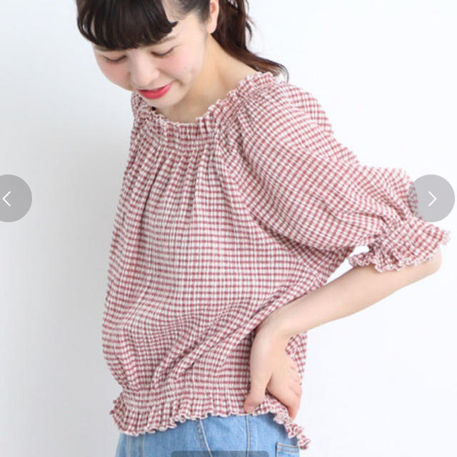 Dot&Stripes CHILDWOMAN(ドットアンドストライプスチャイルドウーマン)のパフブラウス レディースのトップス(シャツ/ブラウス(長袖/七分))の商品写真