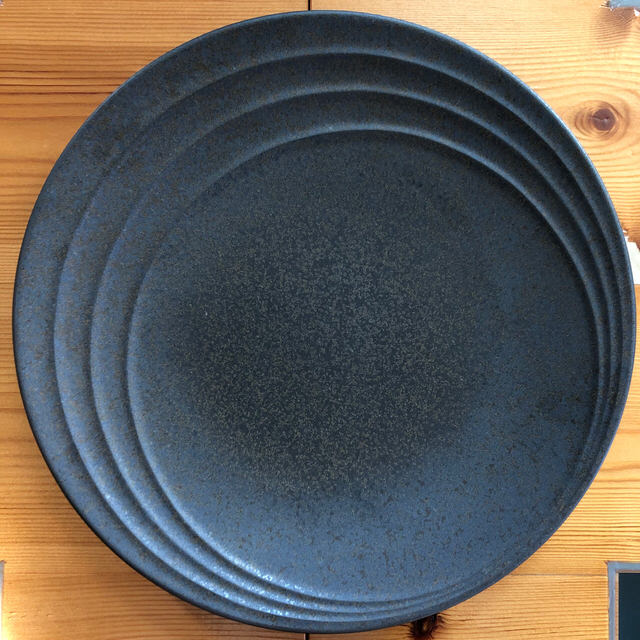 【値下げ】 27cm 器 大皿 食器 ディナー 和皿　白黒各6枚 プレート 食器