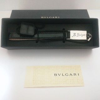 ブルガリ(BVLGARI)のBVLGARI　ストラップ　黒(ストラップ/イヤホンジャック)