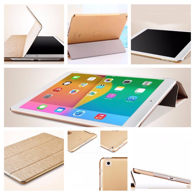 iPad mini 1/2/3 case : ゴールド 値引き‼️ スマホ/家電/カメラのスマホアクセサリー(iPadケース)の商品写真