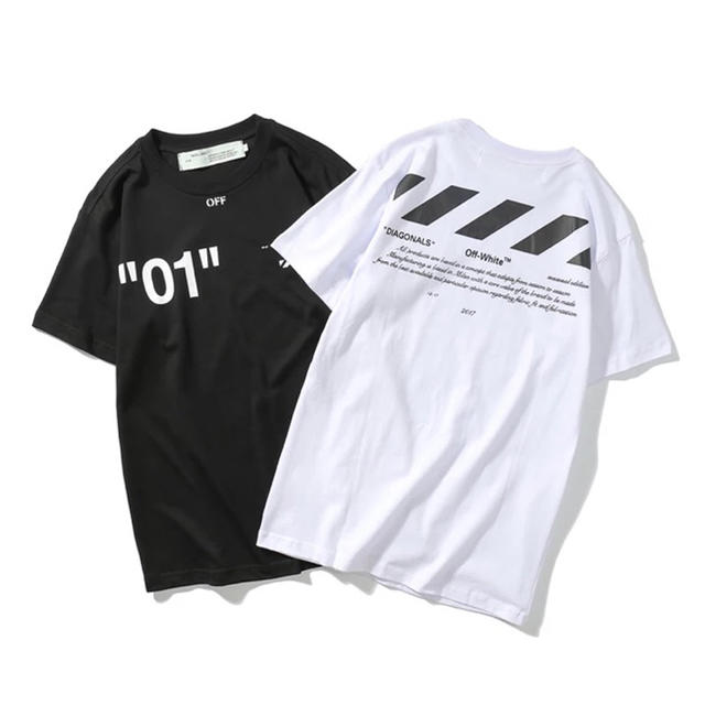 「即日発送」off-white ナンバー白 夏物 メンズ ストリート tシャツ メンズのトップス(Tシャツ/カットソー(半袖/袖なし))の商品写真