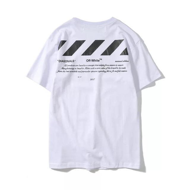 「即日発送」off-white ナンバー白 夏物 メンズ ストリート tシャツ メンズのトップス(Tシャツ/カットソー(半袖/袖なし))の商品写真