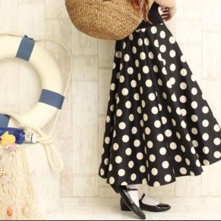 ドットアンドストライプスチャイルドウーマン(Dot&Stripes CHILDWOMAN)のdot and strips ドットスカート(ロングスカート)