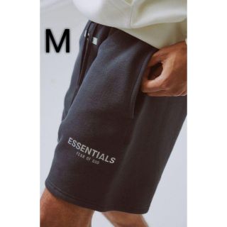 フィアオブゴッド(FEAR OF GOD)の希少Mサイズ FOG ESSENTIALS sweat shorts 黒(ショートパンツ)