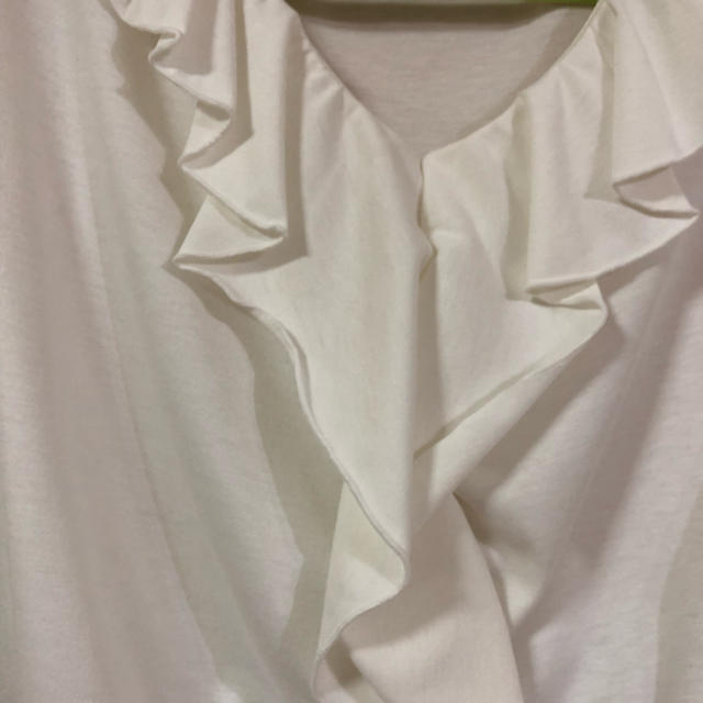 Tシャツカットソー 白 4 L レディースのトップス(Tシャツ(半袖/袖なし))の商品写真
