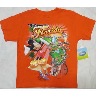 ディズニー(Disney)の新品 ディズニー ミッキーマウス 半袖Tシャツ オレンジ 110 フロリダ XS(Tシャツ/カットソー)