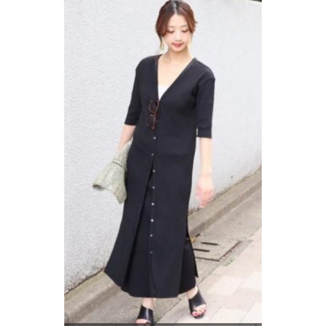 Noble - 【Noble】新品・未使用 ロングカーディガンの通販 by クサ ... ノーブル スムースアミロングガウン ロングカーディガン ネイビー