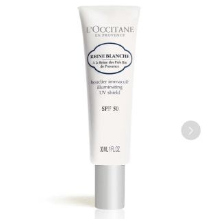 ロクシタン(L'OCCITANE)の値下げ✨ほぼ新品美品✨ロクシタンレーヌブランシュブライトUVシールド日焼け止め(日焼け止め/サンオイル)