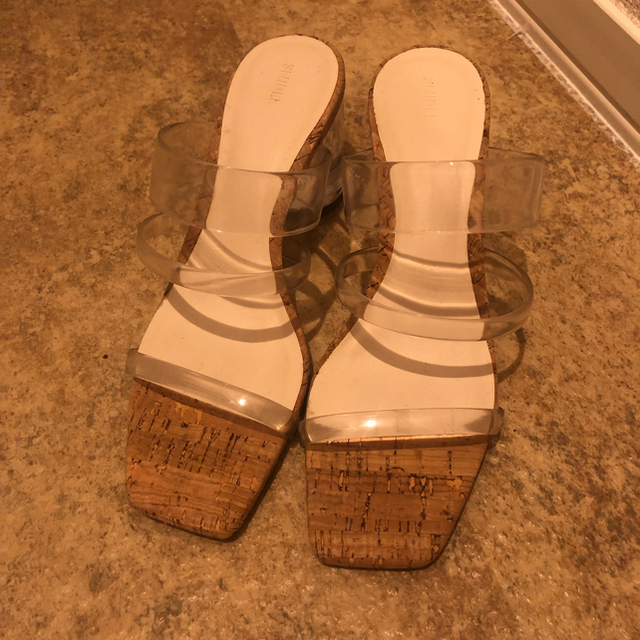 SNIDEL(スナイデル)のsnidel クリアサークルヒールサンダル レディースの靴/シューズ(サンダル)の商品写真
