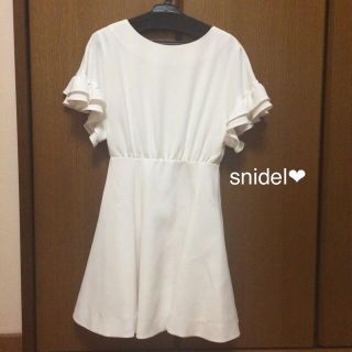 スナイデル(SNIDEL)の今季フリルワンピース♡(ミニワンピース)