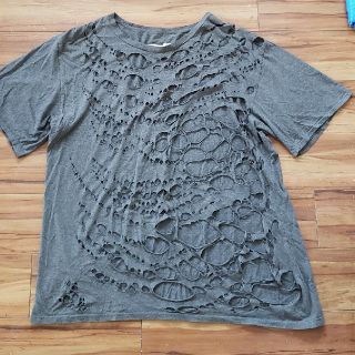 ノゾミイシグロ(NOZOMI ISHIGURO)のノゾミイシグロ オートクチュール 穴あきTシャツ(Tシャツ/カットソー(半袖/袖なし))