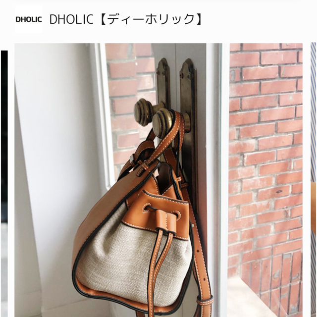 dholic(ディーホリック)のdholic 2wayステッチコントラストバッグ レディースのバッグ(ショルダーバッグ)の商品写真