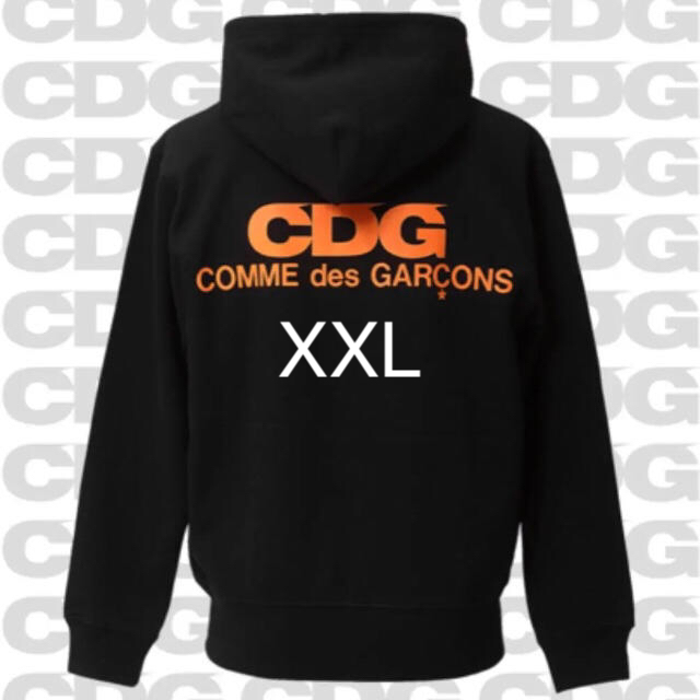 CDG FLUORESCENT PRINTED HOODIE パーカー