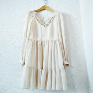 ジルスチュアート(JILLSTUART)のJILL STUART シフォンジョーゼットワンピース VintageLike(ミニワンピース)