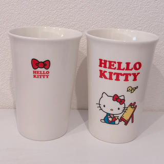 ハローキティ(ハローキティ)のHELLO KITTY マグカップ2個(グラス/カップ)