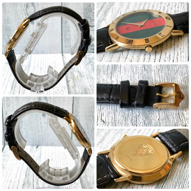 Gucci(グッチ)の【電池交換済み】GUCCI グッチ 腕時計 3000M グッチカラー ゴールド メンズの時計(腕時計(アナログ))の商品写真
