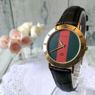 グッチ(Gucci)の【電池交換済み】GUCCI グッチ 腕時計 3000M グッチカラー ゴールド(腕時計(アナログ))