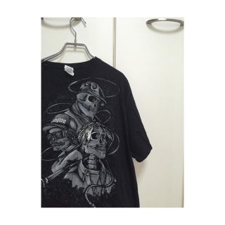 ヨウジヤマモト(Yohji Yamamoto)のスカルTシャツ  古着シャツ 柄シャツ レトロ(シャツ)