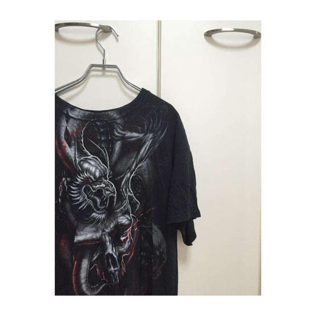 Yohji Yamamoto(ヨウジヤマモト)の鷲 鷹  スカルTシャツ バンドTシャツ バンT 80s 90s メンズのトップス(Tシャツ/カットソー(半袖/袖なし))の商品写真