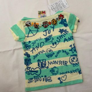 ジャム(JAM)のJAM ジャム ボートネック Tシャツ ボーダー 刺繍 キャラクター (Tシャツ/カットソー)