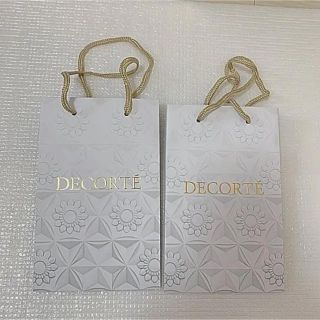 コスメデコルテ(COSME DECORTE)のコスメデコルテ DECORTE ショッパー 二枚セット(ショップ袋)